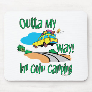 Going Camping Mouse Mat