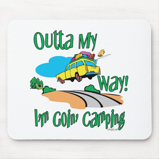 Going Camping Mouse Mat (Front)