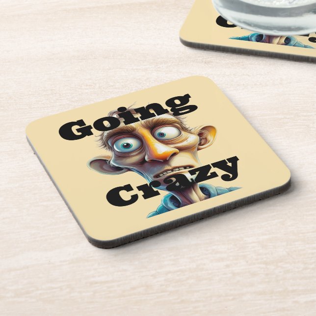 Going Crazy Beverage Coaster (Left Side)
