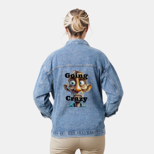Going Crazy Denim Jacket (Model)
