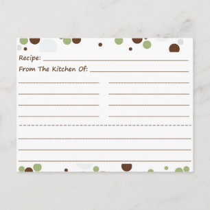 Going Dotty Blank Recipe Cards