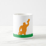 Going Down Coffee Mug<br><div class="desc">A "Rabbits Rule" mug One in the series of "Rabbits Rule" illustrations by painter,  illustrator - d.a.gordon dart. To learn more about the artist visit: www.dagdart.com.</div>