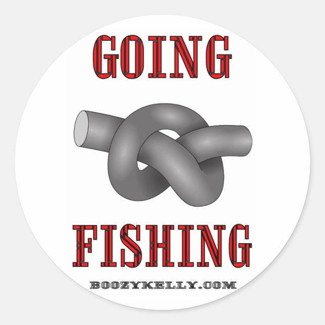 Going Fishing, Oil Field Sticker (Front)