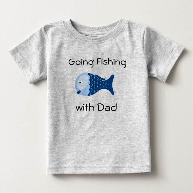 Going Fishing with Dad Toddlers Shirt (Front)
