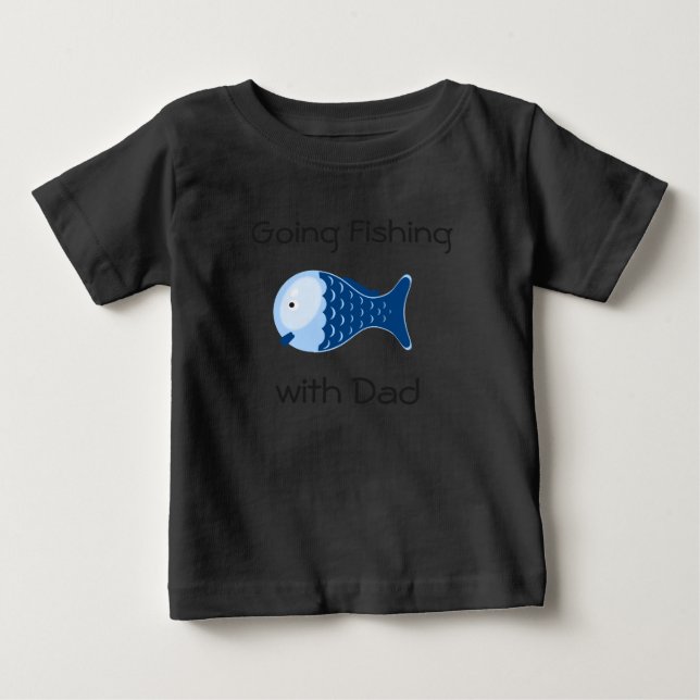 Going Fishing with Dad Toddlers Shirt (Front)