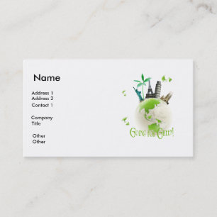 Going for Green! Business Card