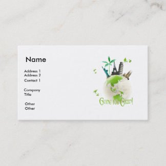 Going for Green! Business Card