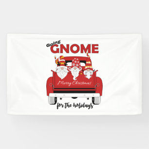Going Gnome For The Holidays Christmas Banner