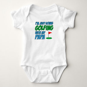 Going Golfing With Papa Grandchild Baby Bodysuit