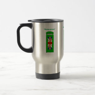 "Going green" London phone box Travel Mug