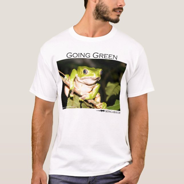 Going green - tree frog T-Shirt (Front)