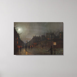 Going Home at Dusk, 1882 Canvas Print