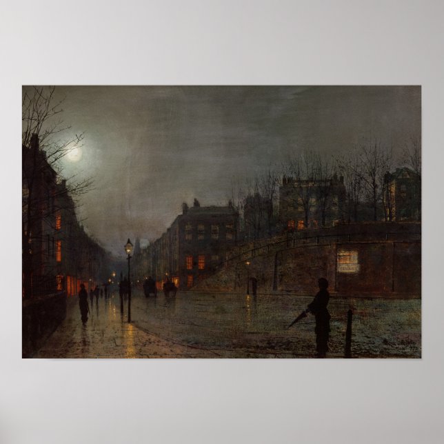 Going Home at Dusk, 1882 Poster (Front)