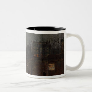 Going Home at Dusk, 1882 Two-Tone Coffee Mug