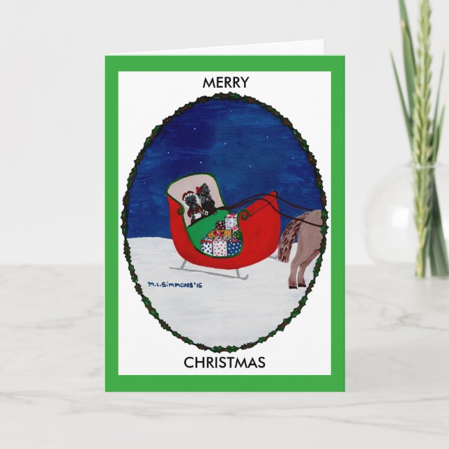 GOING HOME FOR CHRISTMAS HOLIDAY CARD (Front)