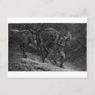 Going Home to Love in a Cottage Postcard