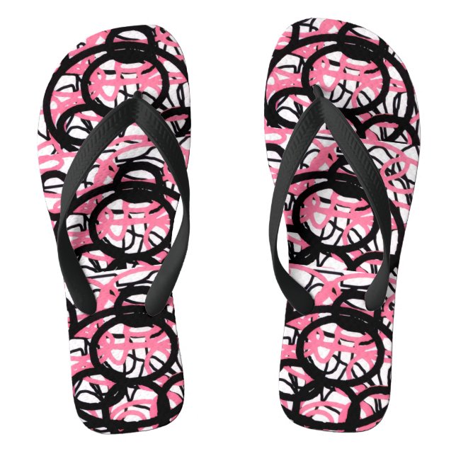 Going in Circles Flip Flops (Footbed)