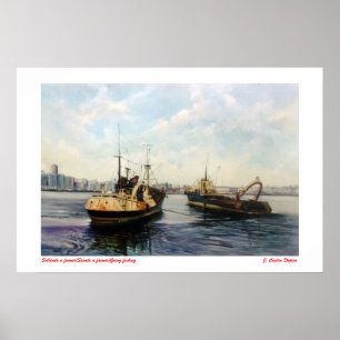 Going out to feaner/Saindo to fish/Going fishing Poster