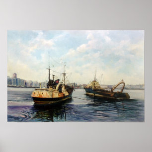 Going out to feaner/Saindo to fish/Going fishing Poster