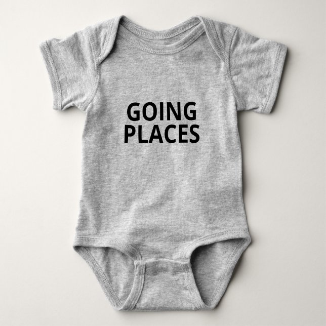 Going places - baby bodysuit (Front)