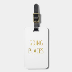 Going places luggage tag