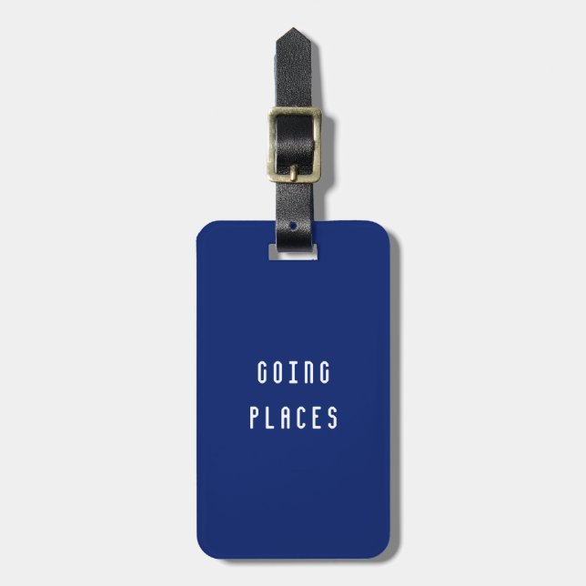 Going places - luggage tag (Front Vertical)