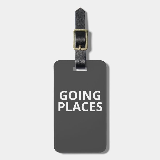 Going places - luggage tag (Front Vertical)