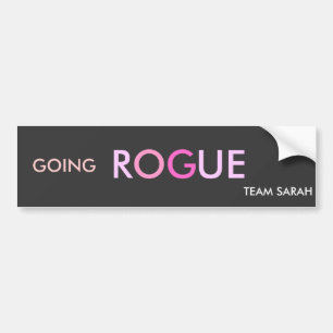 GOING ROGUE  TEAM SARAH BUMPER STICKER