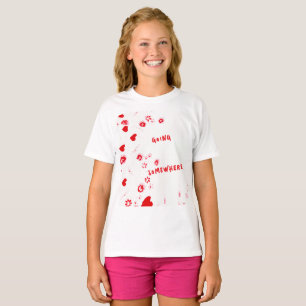 GOING SOMEWHERE GIRL RED HEARTS SHIRT
