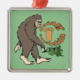 Going Squatchin Metal Tree Decoration