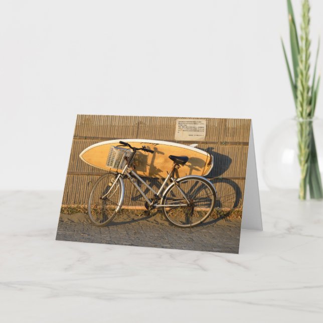 'Going Surfing' - Sagami Bay, Japan Postcard (Front)