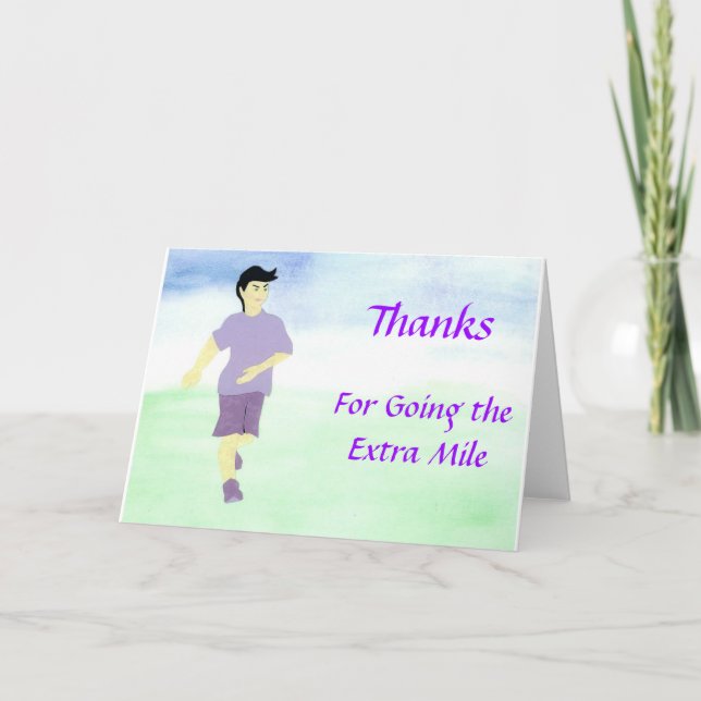 Going the Extra Mile notecard (Front)