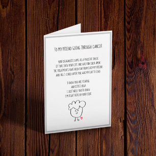 Going Through Cancer Support  Card