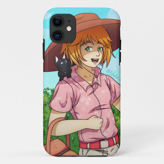 Going to a Picnic with a Cat  Case-Mate iPhone Case (Back)