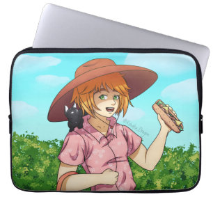 Going to a Picnic with a Cat Laptop Sleeve