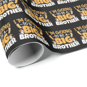 Going to Be a Big Brother - New Baby Sibling Wrapping Paper