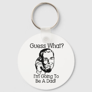Going To Be a Dad Black Key Ring
