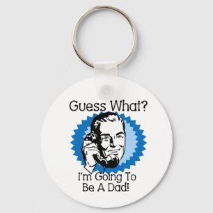 Going To Be a Dad Blue Key Ring