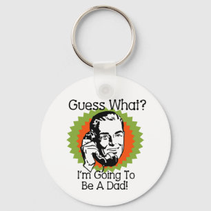 Going To Be a Dad Orange Green Key Ring