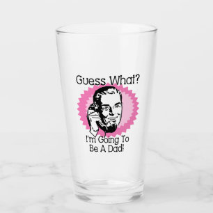 Going to Be a Dad Pink Glass