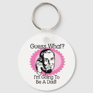 Going To Be a Dad Pink Key Ring