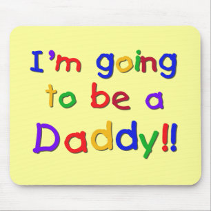 Going to be a Dad-Primary Colours Mouse Mat
