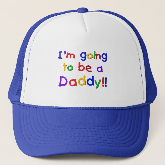 Going to be a Dad-Primary Colours Trucker Hat (Front)