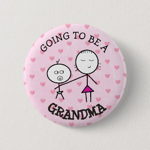 Going to be a Grandma  Announcement Button