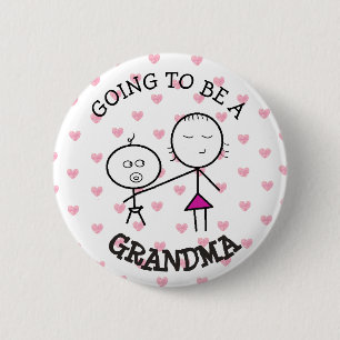 Going to be a Grandma  Announcement Button