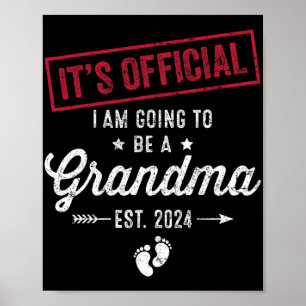 Going To Be A Grandma First Mothers Day For Grandm Poster