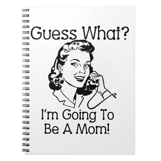 Going To Be a Mum Black Notebook (Front)