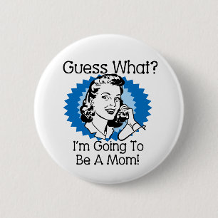 Going To Be a Mum Blue 6 Cm Round Badge