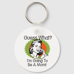 Going To Be a Mum Green Orange Key Ring