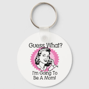 Going To Be a Mum Pink Key Ring